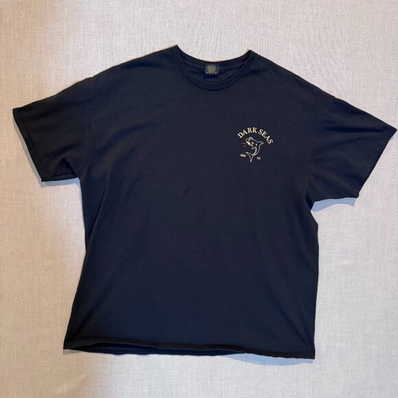 Dark Seas Division Shark Graphic Tee Black XL Skate Surf Streetwear - Picture 1 of 5